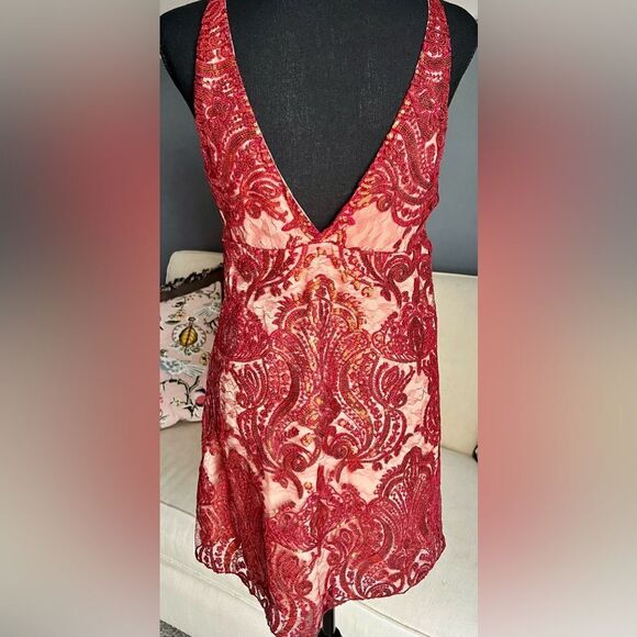 FREE PEOPLE - NIGHT SHIMMERS SEQUIN DRESS - SIZE 6 - Picture 9 of 9